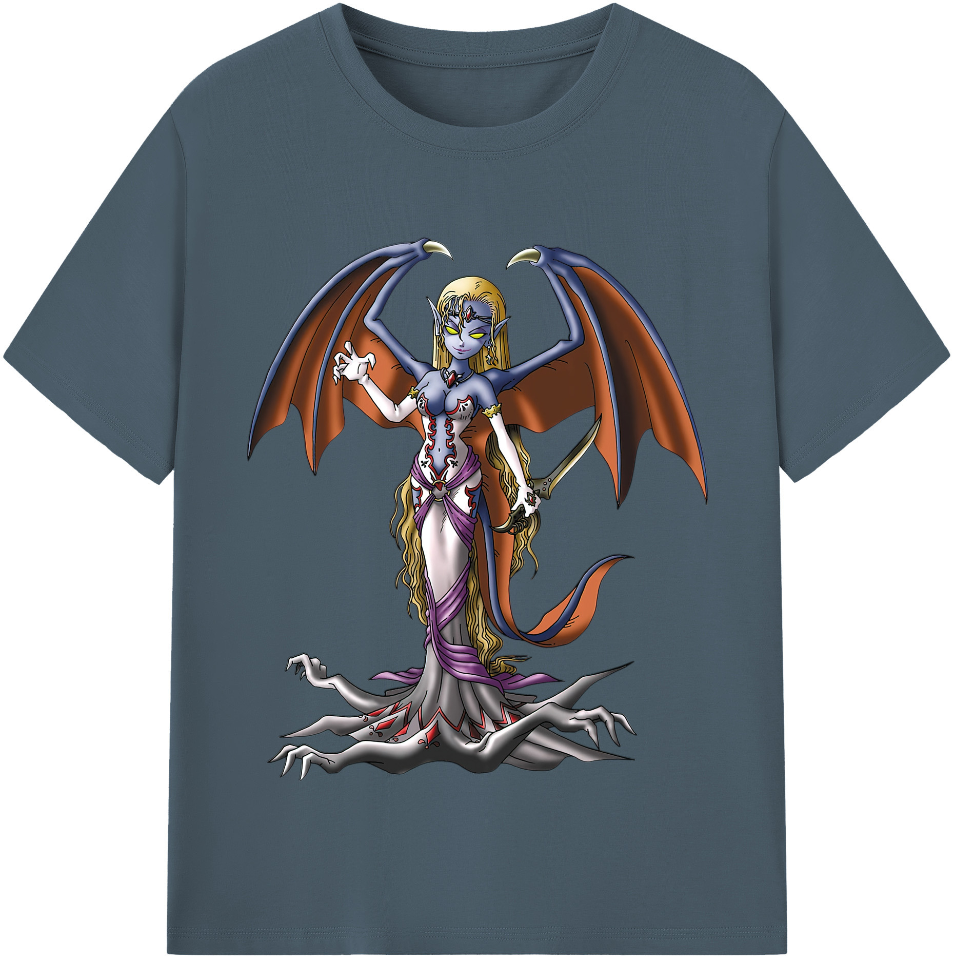 （画像用） ドラゴンクエスト Doragon Kuesuto Dragon Quest 綿100％半袖Tシャツ（フロントプリント）